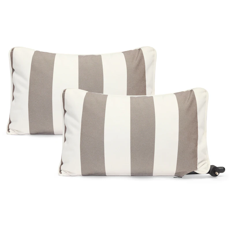 Paletti Armrest 2-pack, Stripe Cacao