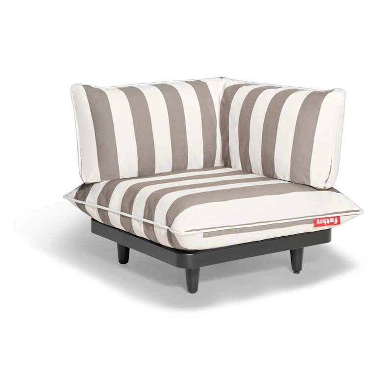 Paletti Corner Seat, Stripe Cacao (Left)