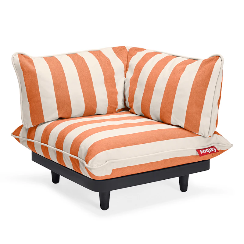Paletti Left-hand corner module, Orange / Creme