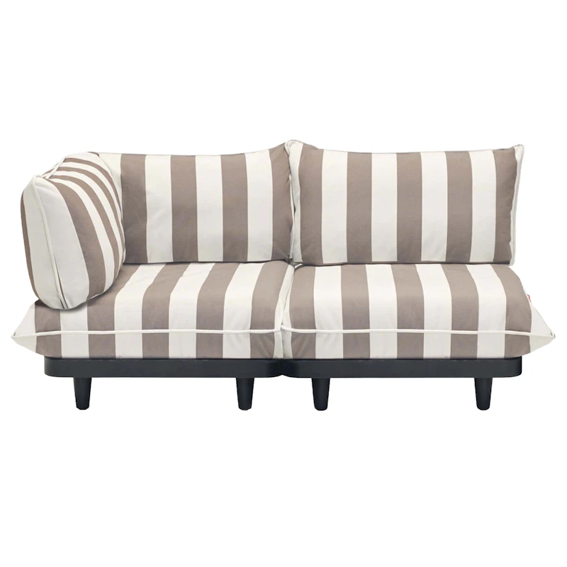 Paletti Modulaarinen Sohva 2-paikkainen, Stripe Cacao (Left)