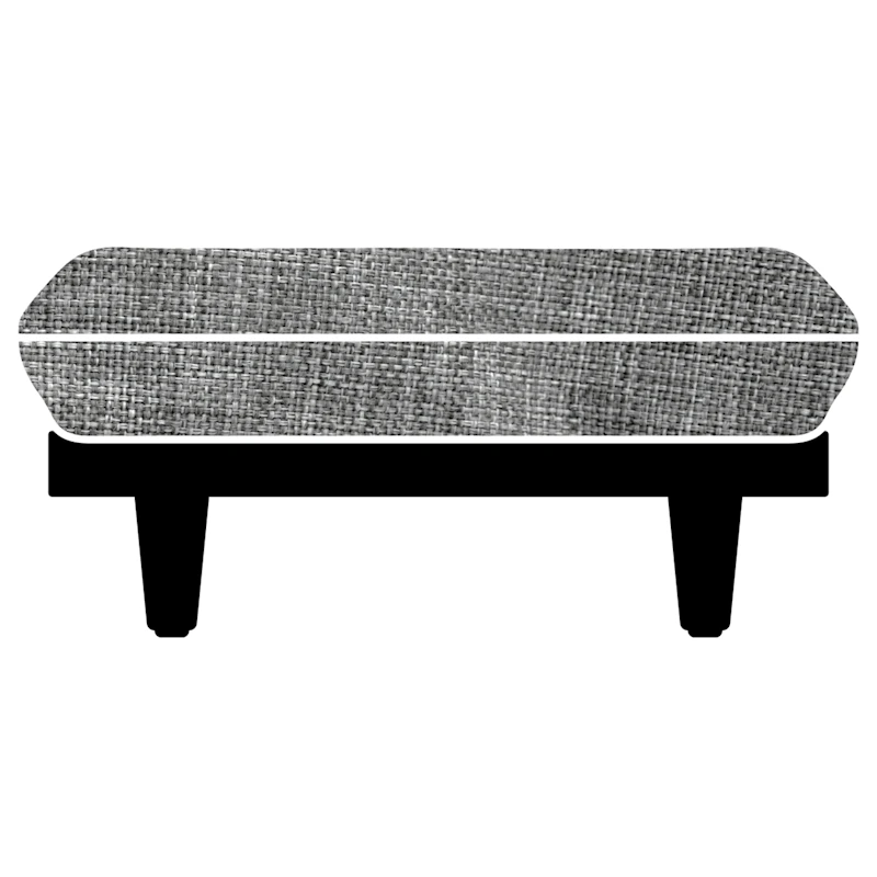 Paletti Upholstery For Footstool, Rock Grey