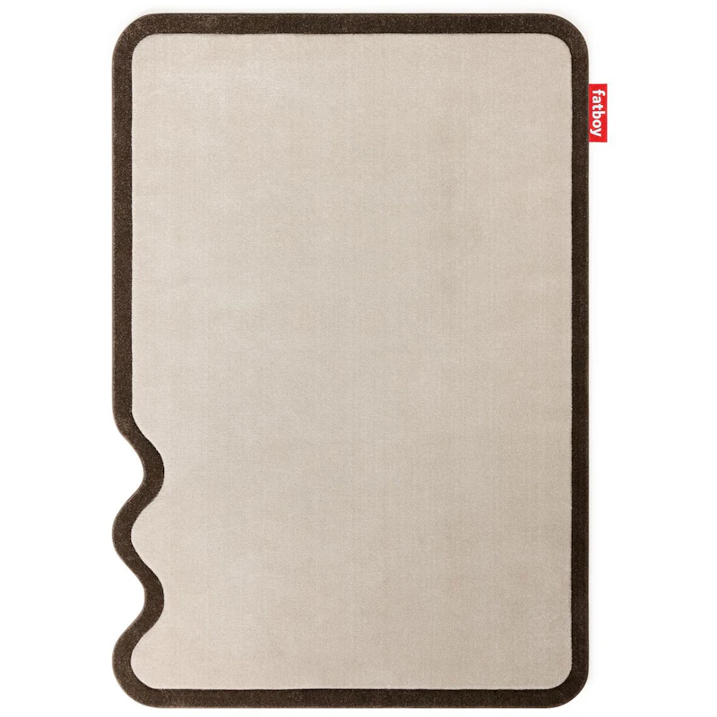 Petit Not Straight Rug, Creme / Brown