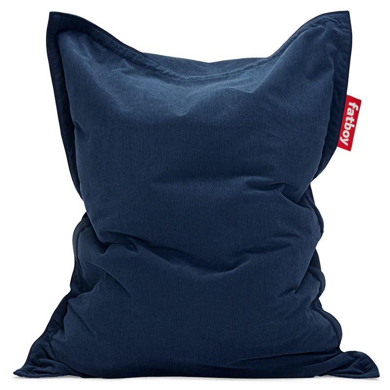 Recycled Original Slim Cord Bean Bag, Deep Blue