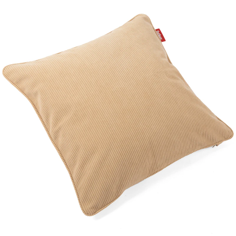 Recycled Slim Cord Cushion 50x50 cm, Toffee