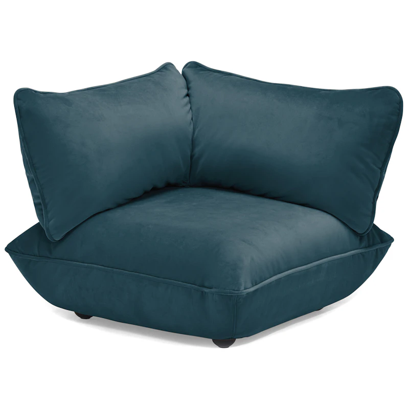 Sumo Corner Piece Velvet, Petrol
