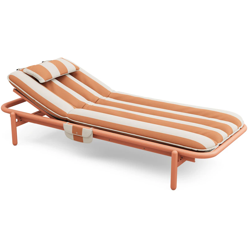 Sunbun Päiväpeti Outdoor, Terracotta / Stripe Orange