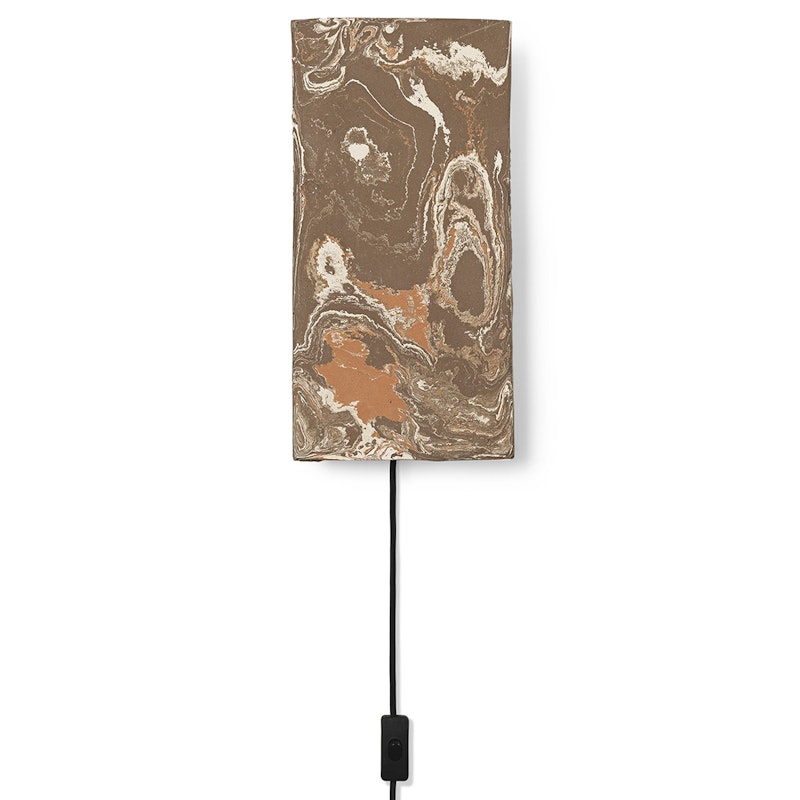 Argilla Rectangular Seinävalaisin, Marble Mocha
