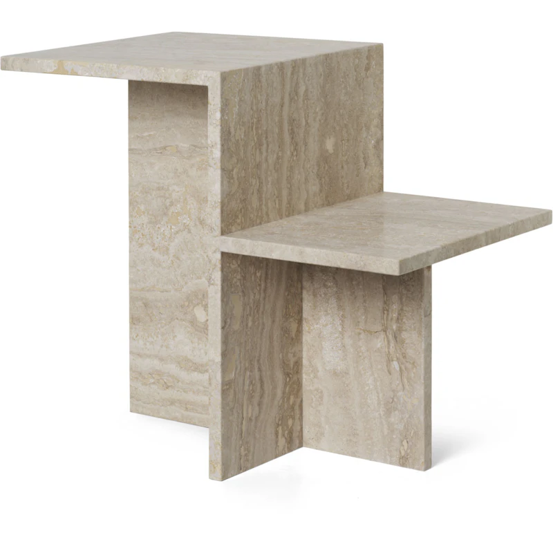 Distinct Sivupöytä, Travertine Hiekanvärinen