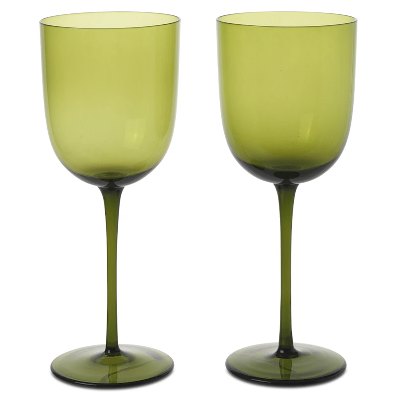 Host Valkoviinilasit 2 kpl:n pakkaus, Moss Green