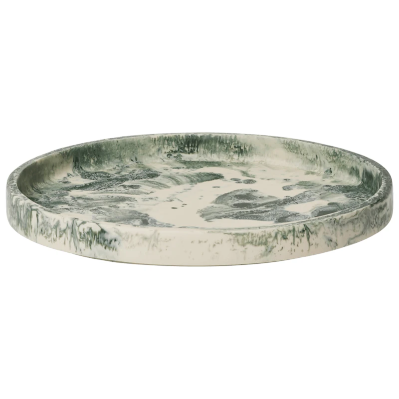 Mist Tarjotin Ø30 cm, Emerald Luonnonvalkoinen