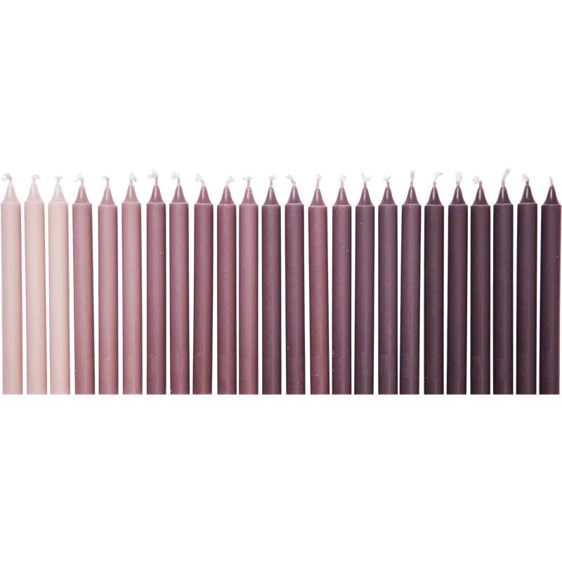 Ombre Kynttilä 24 kpl:n pakkaus, Dark Grape
