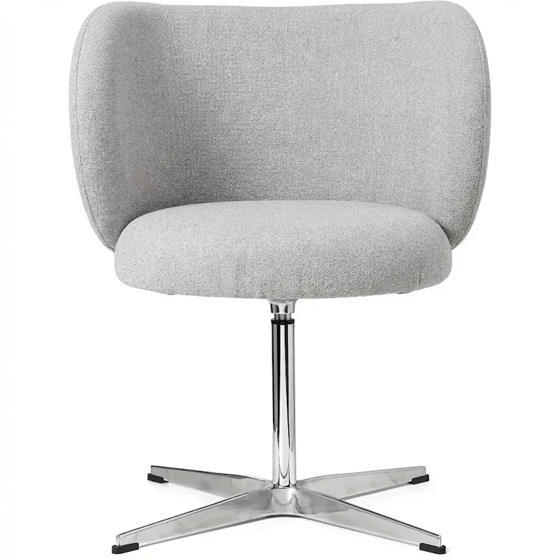 Rico Dining Swivel Bouclé Ruokailutuoli, Luonnonvalkoinen