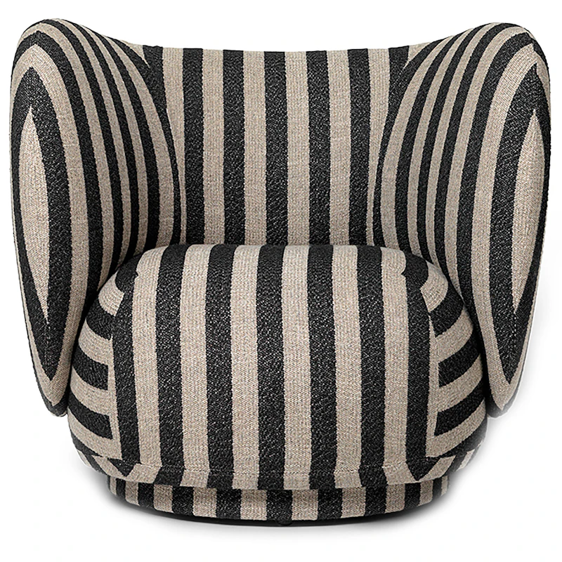 Rico Lounge-Tuoli Louisiana, Hiekanvärinen / Musta