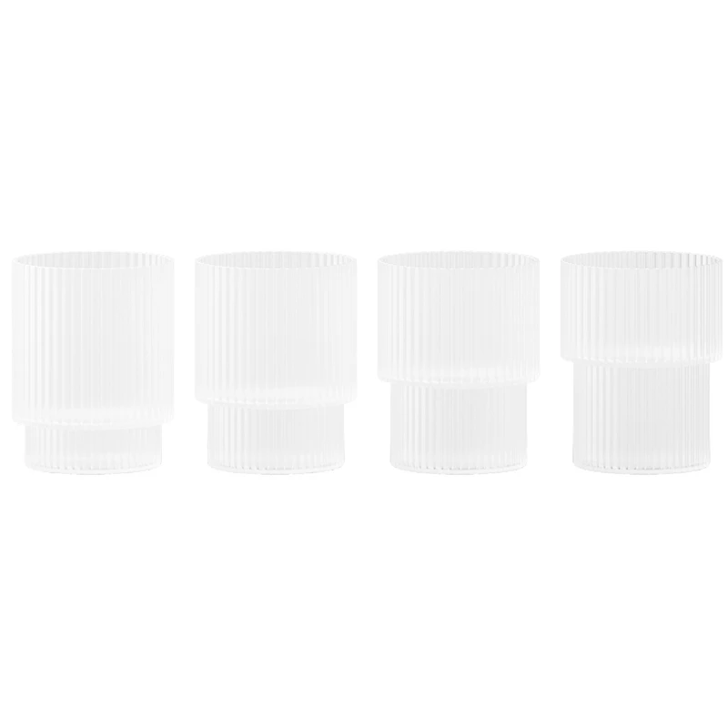 Ripple Juomalasi 4 kpl:n pakkaus 6 cl, Frosted