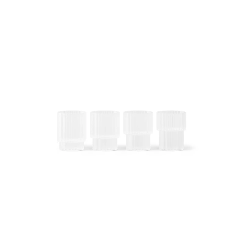Ripple Juomalasi Small 6 cl 4 kpl:n pakkaus, Frosted