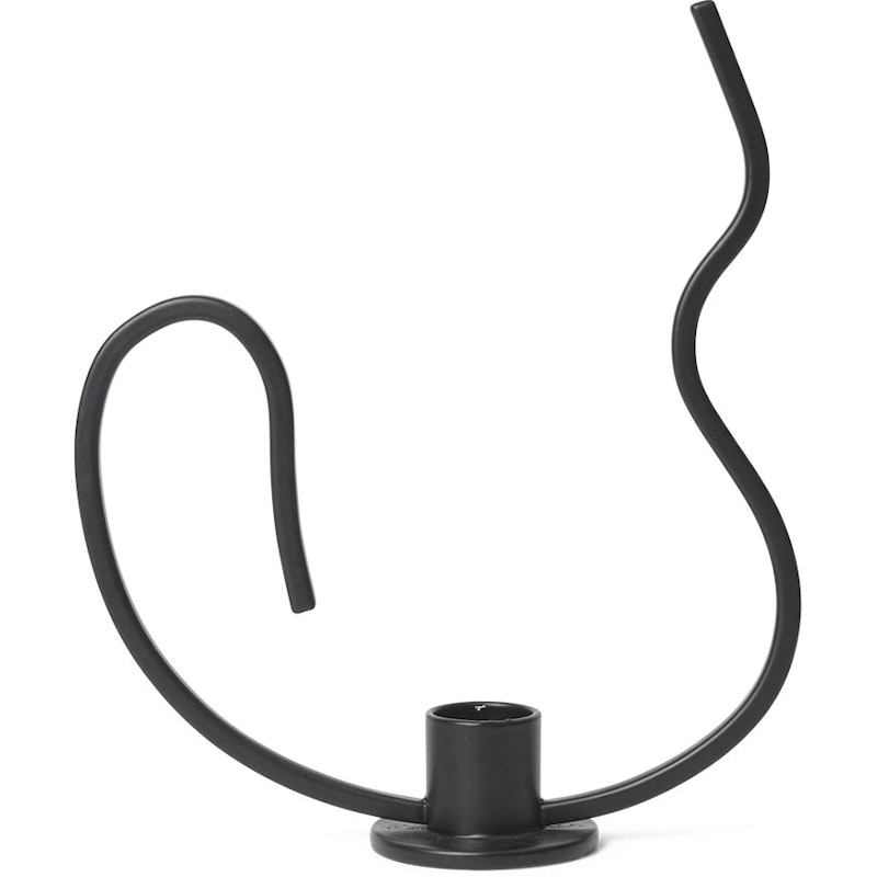 Valse Kynttilänjalka Musta, 18 cm