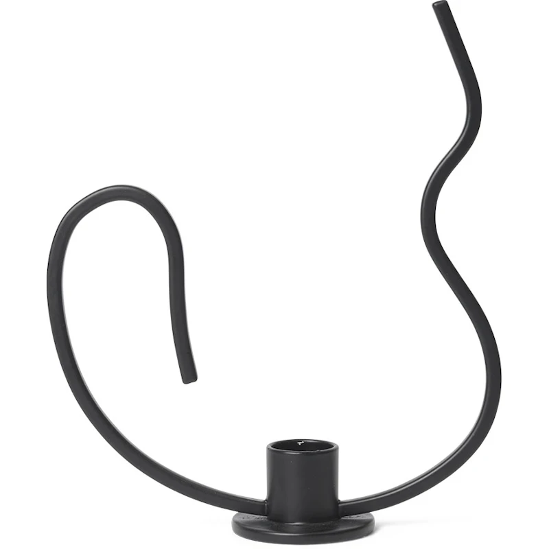 Valse Kynttilänjalka Musta, 18 cm