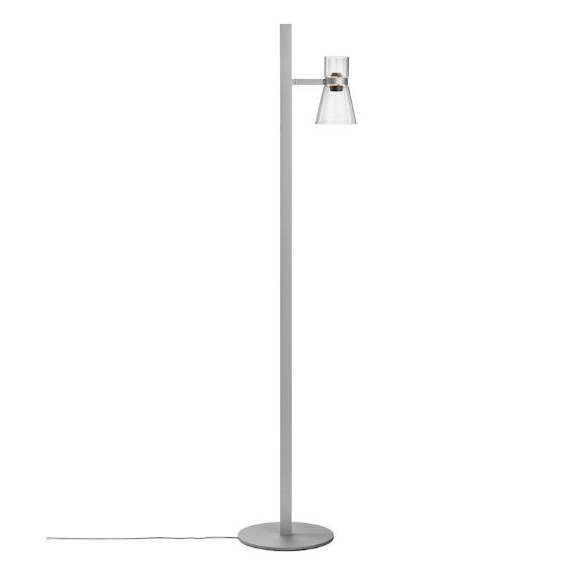 Nocturne Floor Lamp Cone, Silver