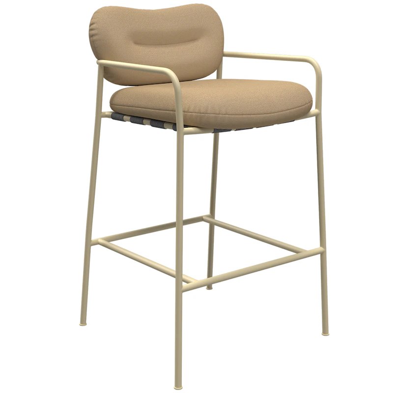 Bollo Bar Stool 65 cm, Vidar Beige 0323