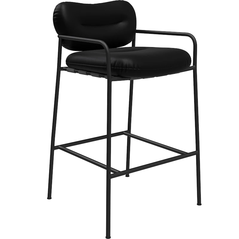 Bollo Bar Stool 65 cm, Elmosoft Black