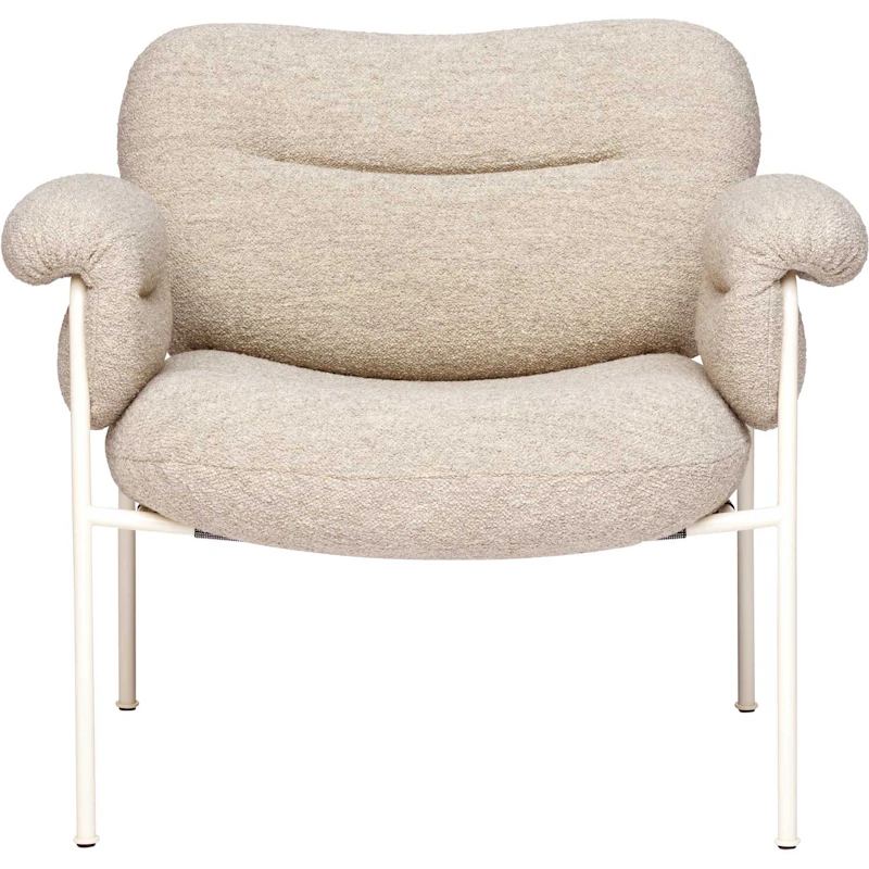 Bollo Lounge-Tuoli, Pearl White Jalat / Kangas Barnum Sand