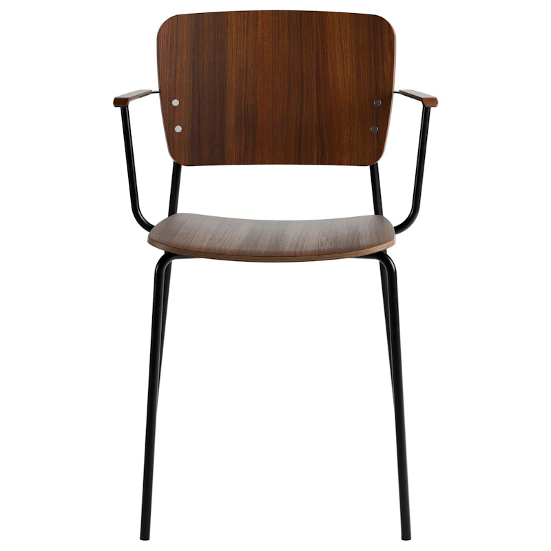 Mono, Black Metal/armrests/ Stained Oak Smoked