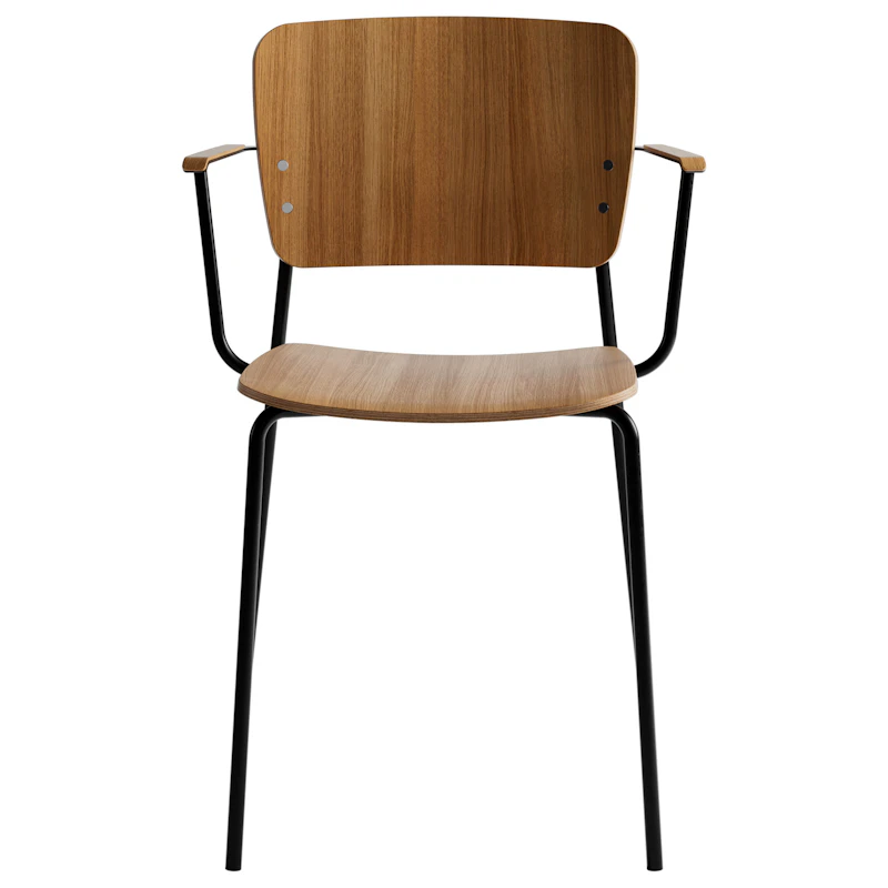 Mono, Black Metal/armrests/ Lacquered Oak