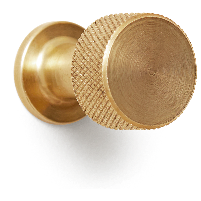 Angle Koukku / Nuppi Ø2 cm, Messinki