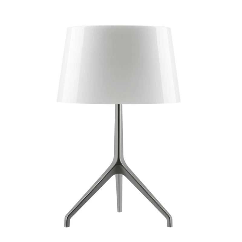 Lumiere Pöytävalaisin XXS, Musta Kromi/Valkoinen