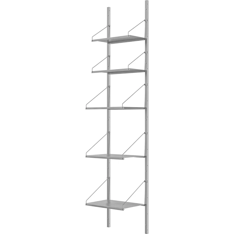 Library Hylly 185x40 cm, Ruostumaton Teräs