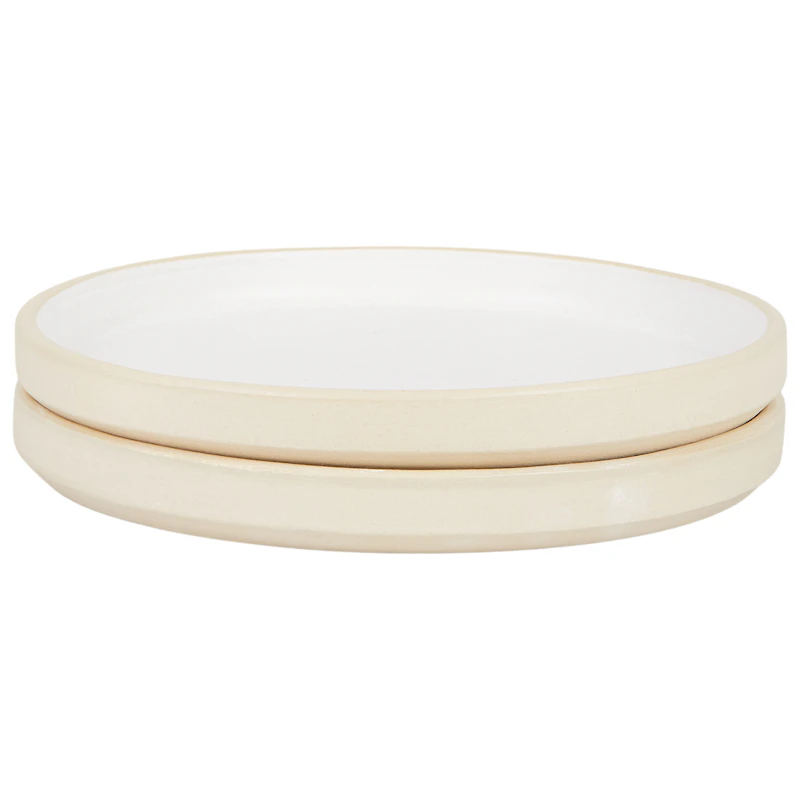 Otto Lautaset 2-pakkaus Ø19 cm, Valkoiset