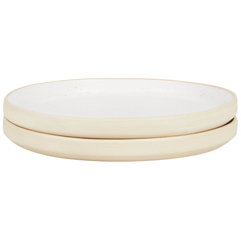 Otto Lautaset 2-pakkaus Ø25 cm, Valkoiset