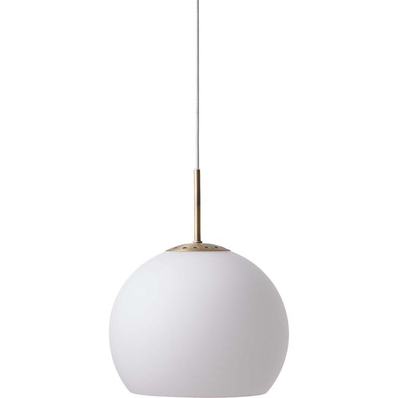 Ball Glass Riippuvalaisin 25 cm, Opal White