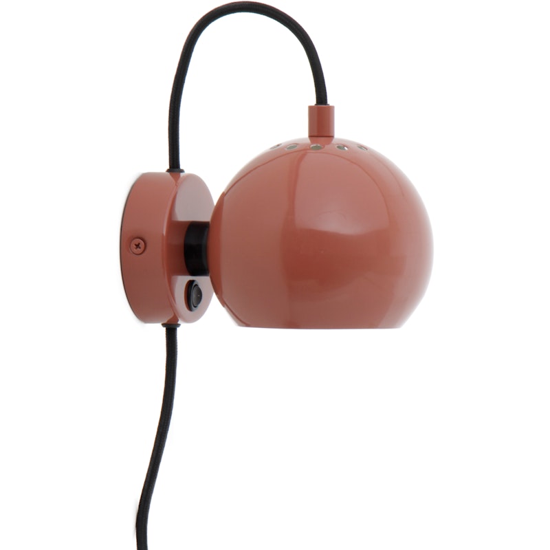 Ball Magnet Seinävalaisin, Glossy Punainen