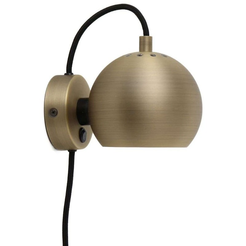Ball Magnet Seinävalaisin, Matt Antique Brass