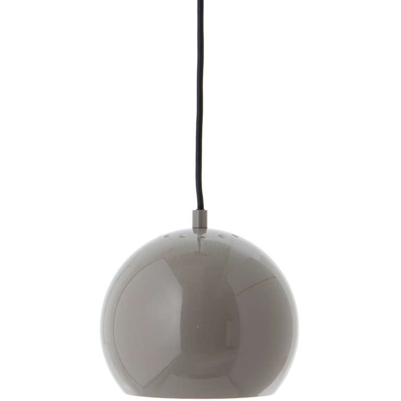 Ball Riippuvalaisin 18 cm, Glossy Warm Grey