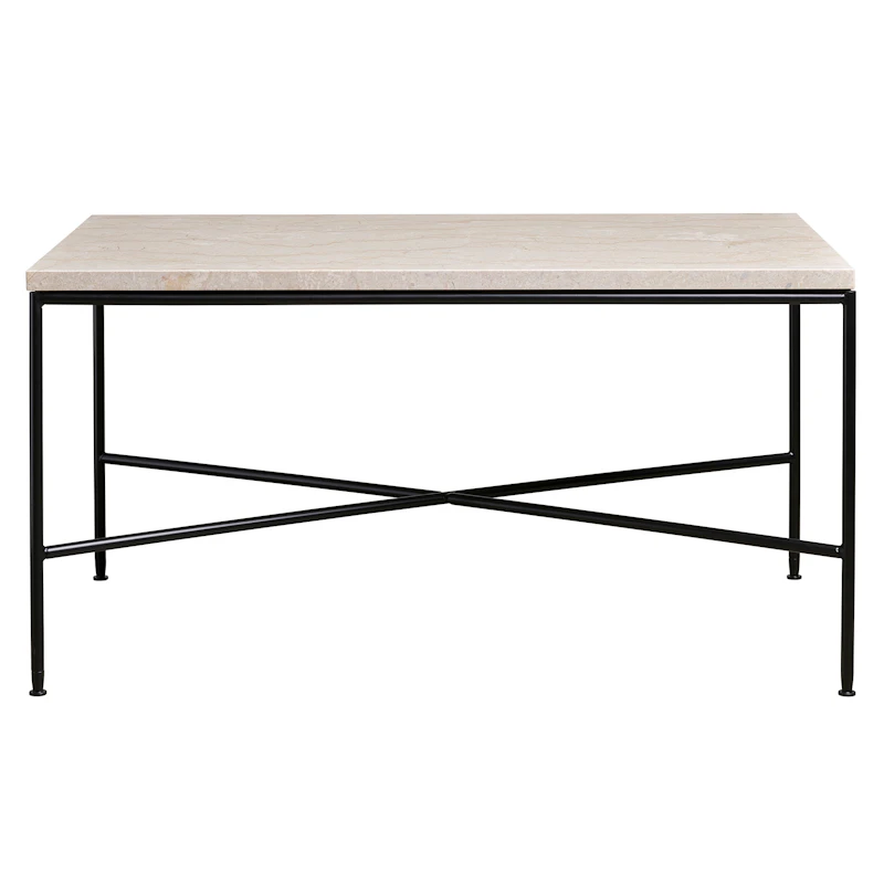Planner Sohvapöytä 80x80 cm Kerma/Musta