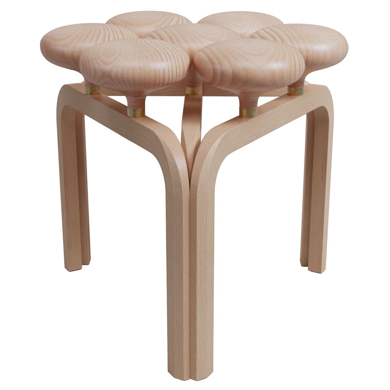 Utzon Stool Jakkara Pyökki/Messinki