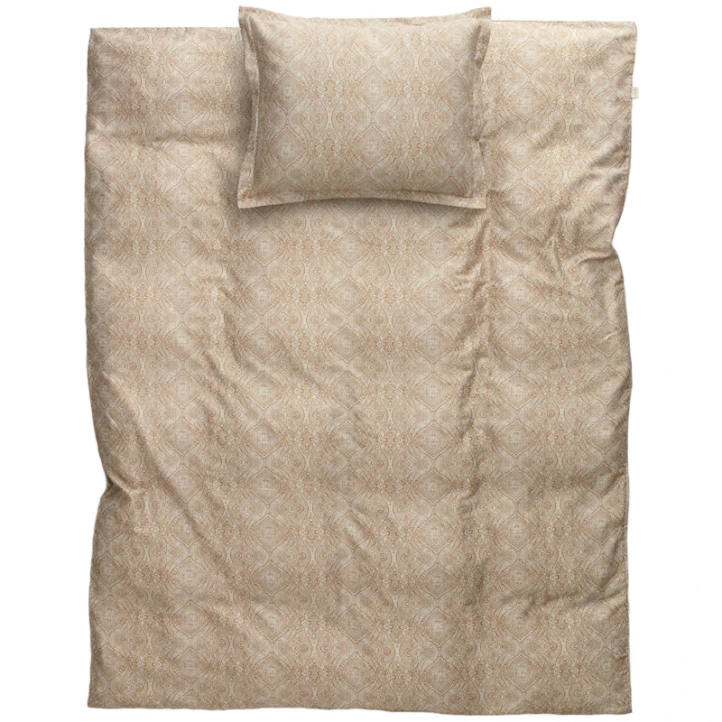 Classic Paisley Vuodevaatteet 150x210 + 50x60 cm, Cumin Beige
