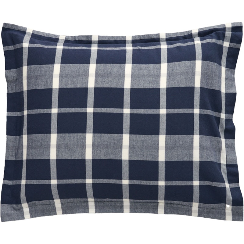Flannel Check Tyynynpäällinen Marine 50x60 cm