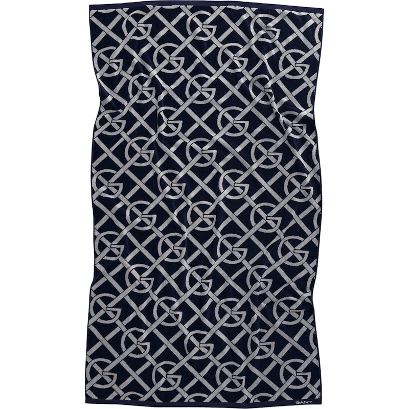 G-Pattern Rantapyyhe 100x180 cm, Evening Blue