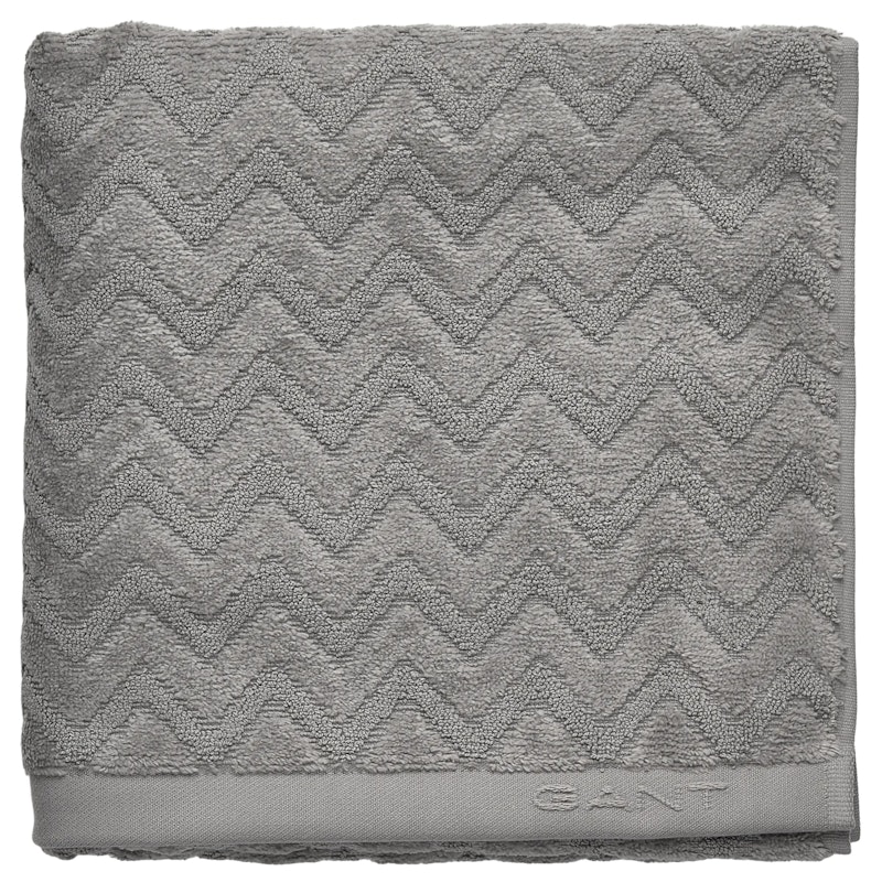 Jacquard Herringbone Kylpyhuonematto 60x90 cm, Concrete Grey