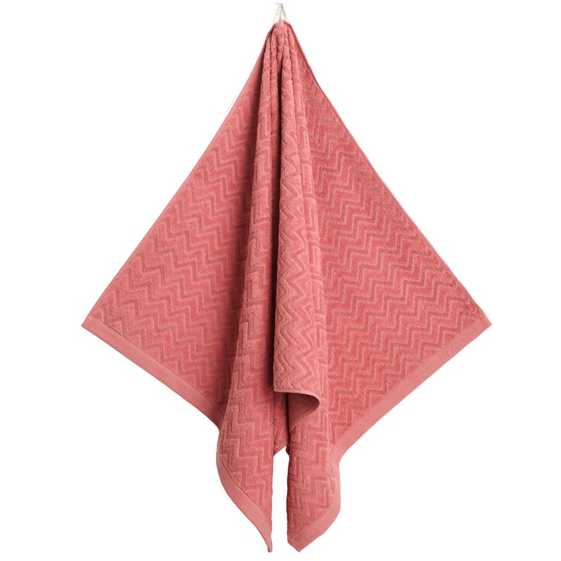 Jacquard Herringbone Pyyhe 50x70 cm, Faded Brick