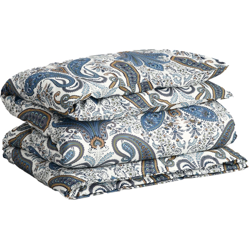 Key West Paisley Pussilakana 220x220 cm, Sateen Blue