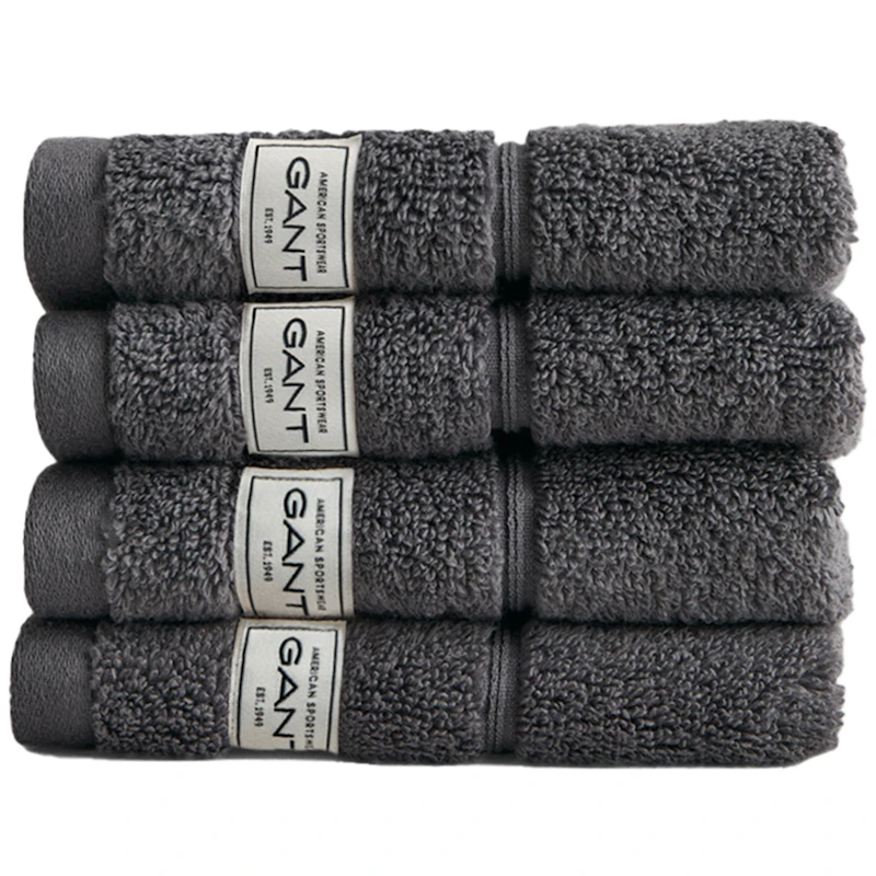 Premium Pyyhkeet 30x30 cm 4 kpl:n pakkaus, Anchor Grey