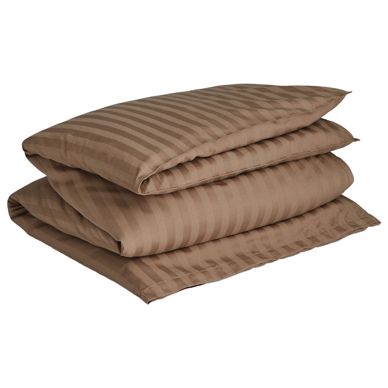 Sateen Stripes Pussilakana 150x210 cm, Taupe Beige