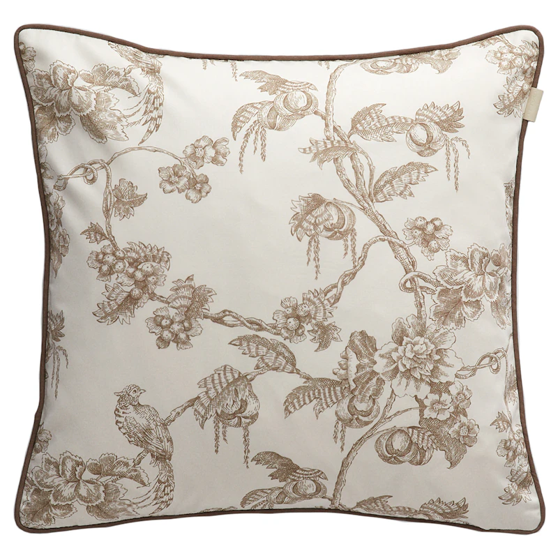 Sateen Tree Print Tyyny 50x50 cm, Taupe Beige