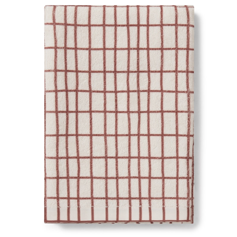 Checks Rust Towel, 140x70 cm