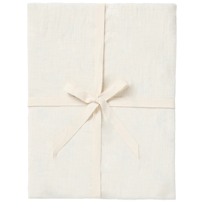 Ecru Muotoonommeltu Lakana Musliini, 180x200 cm