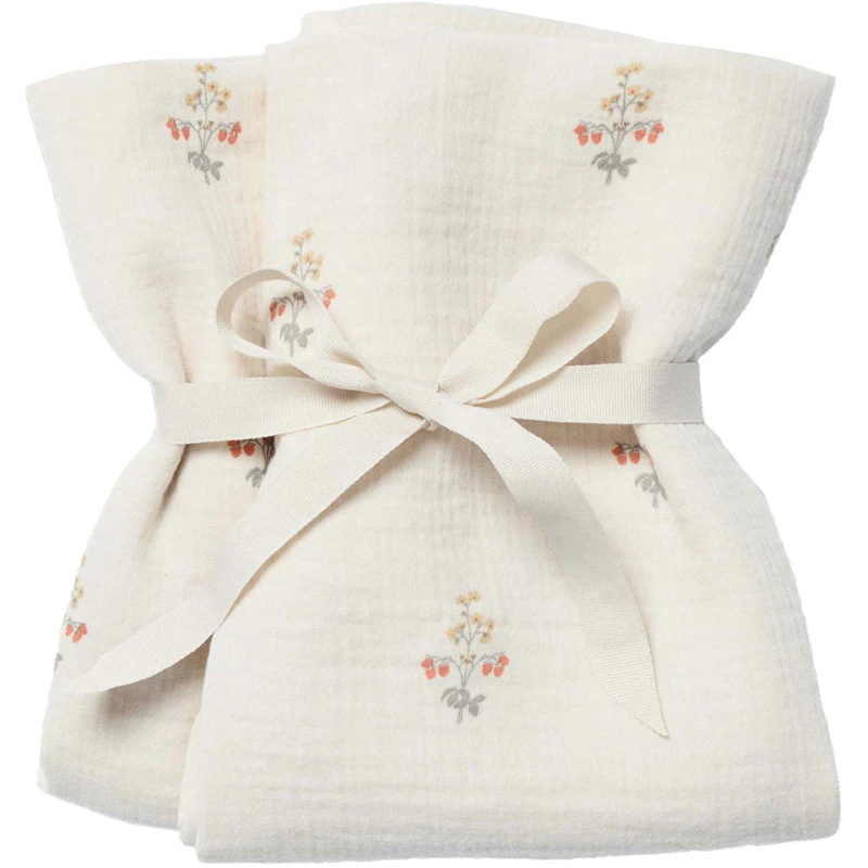 La Fraise Muslin Viltti 2 kpl:n pakkaus, 60x60 cm